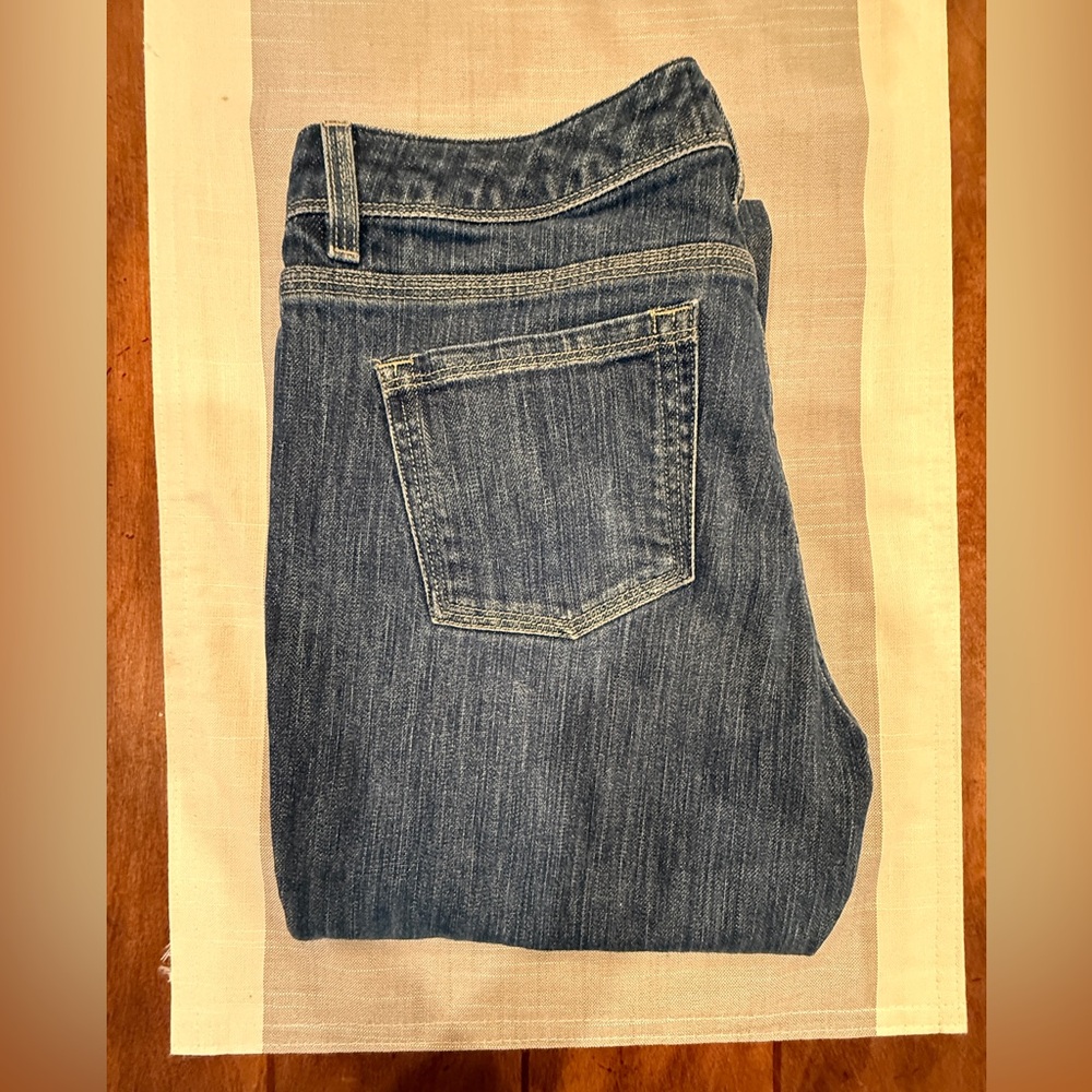 White House Black Market Dark Blue Wide Leg Jeans